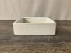 White Ceramic Low Square Tray