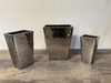 Medium Chrome Dimple Vase