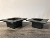 Black Wood Square Planter A