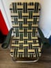 Vintage Webbed Beach Chair