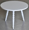 Table, Toddler, glossy white round