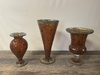 Orange Mosaic Vase B