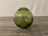 Green Glass Thumb Bud Vase