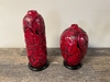 Maroon Embossed Vase