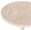 side table; CLEARED, Natural Rainbow Sandstone tabletop
