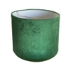 Lamp Shade; Green velvet, tapered drum,