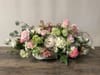 SILK Vintage Pink Oval Arrangement
