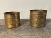 Brass Poinsettia Cylinder
