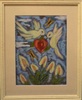 Two White Doves with Red Heart