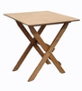 Portable table:  walnut stained plywood, chrome accents