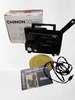 8mm Film Projector and Box of Film Cannisters