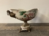 Asian Ceramic Oval Footed Bowl