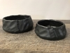 Black Ceramic Fabric Bowl - Large