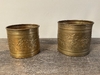 Brass Poinsettia Cylinder