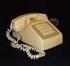 Tan Touch Tone Phone - 1970s
