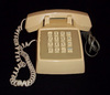 Tan Touch Tone Phone - 1970s