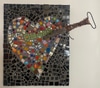 Mosaic Heart & Dagger