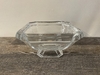 Pair of Heavy Square Crystal Bowls