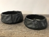 Black Ceramic Fabric Bowl - Small