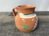 Terracotta Glazed Floral Jug