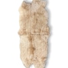 Rug; Lamb Skin, beige shaggy,
