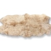 Rug; Lamb Skin, beige shaggy,