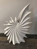White Ceramic Starburst Shell Vase