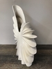 White Ceramic Starburst Shell Vase