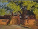 Adobe Homestead Green and Blue Landscape