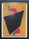 Cleared Painting on Paper; Acrylic, Geometric Shapes Org/Blk#2