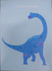 Unframed Cleared Poster; Brachiosaurus on Light Blue