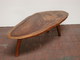Table, Danish Modern Coffee Table cross-section wood