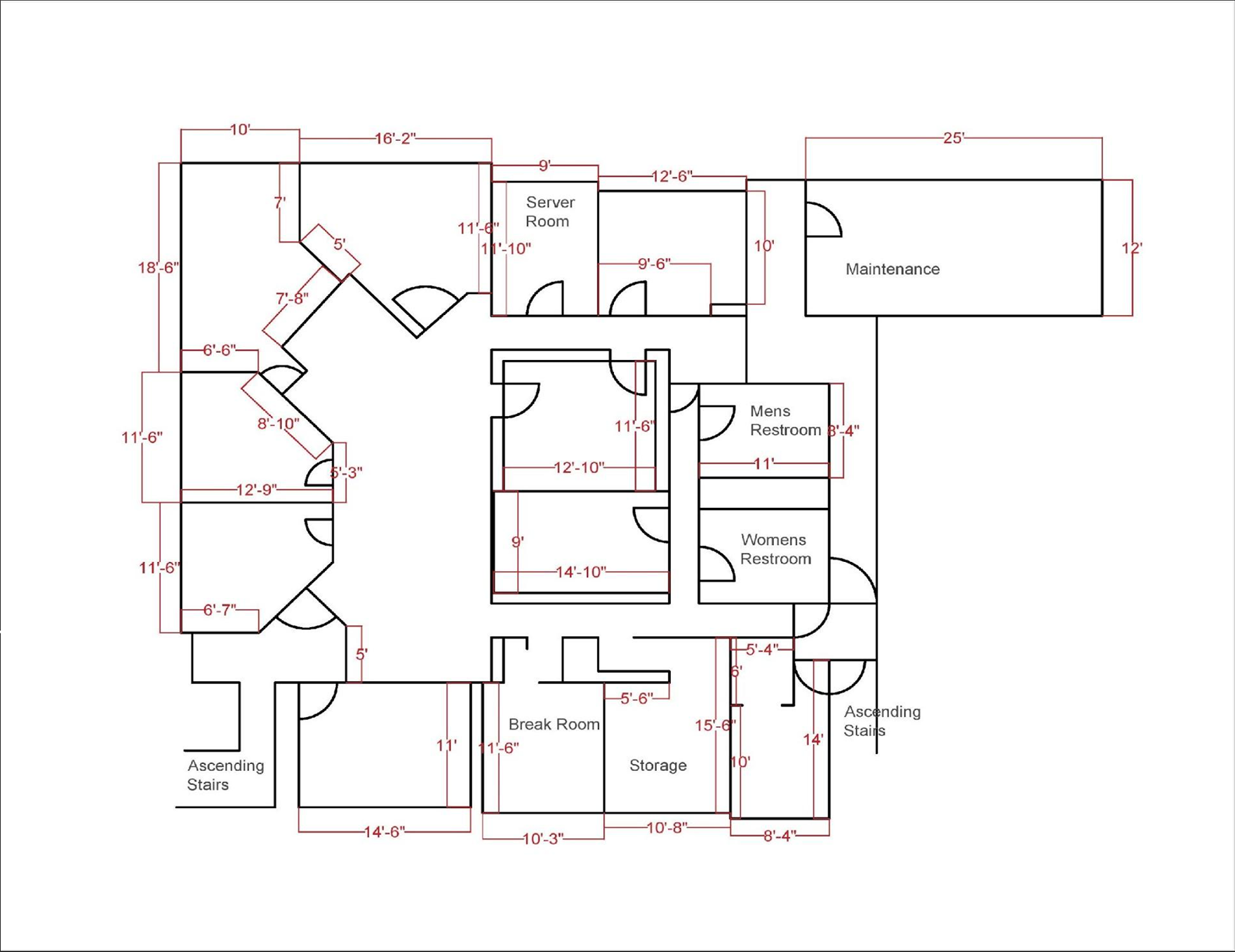 Basement Floor Plan Labeled