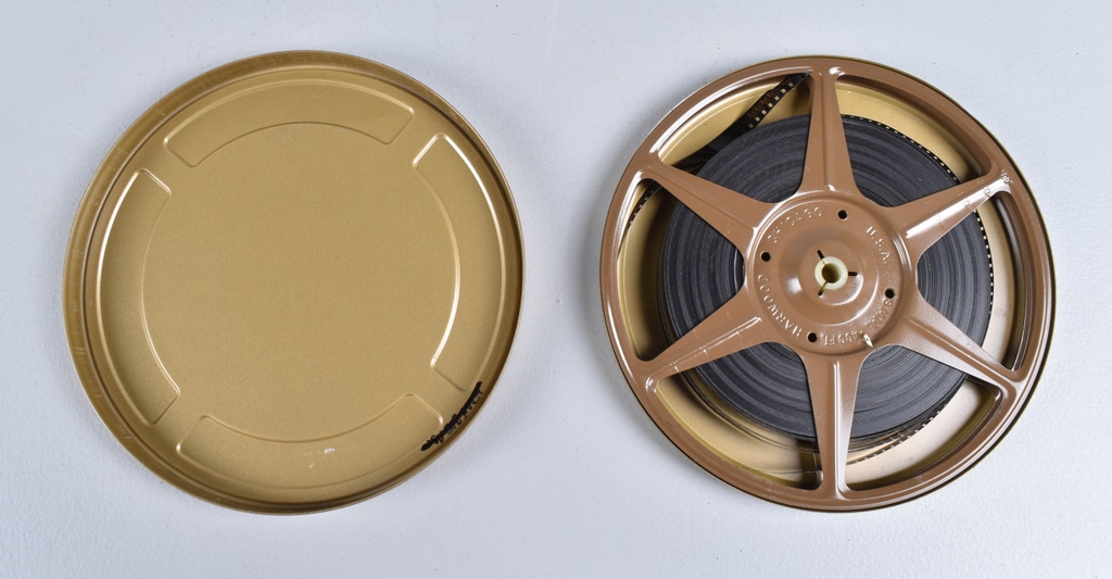 Gold Film Reel Canister w/ Film Reel, For Rent in Harrison