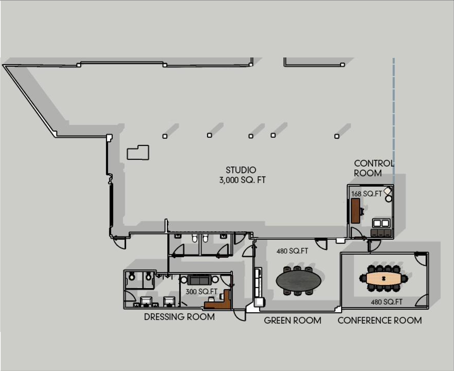 Floor Plan of Sound Stage