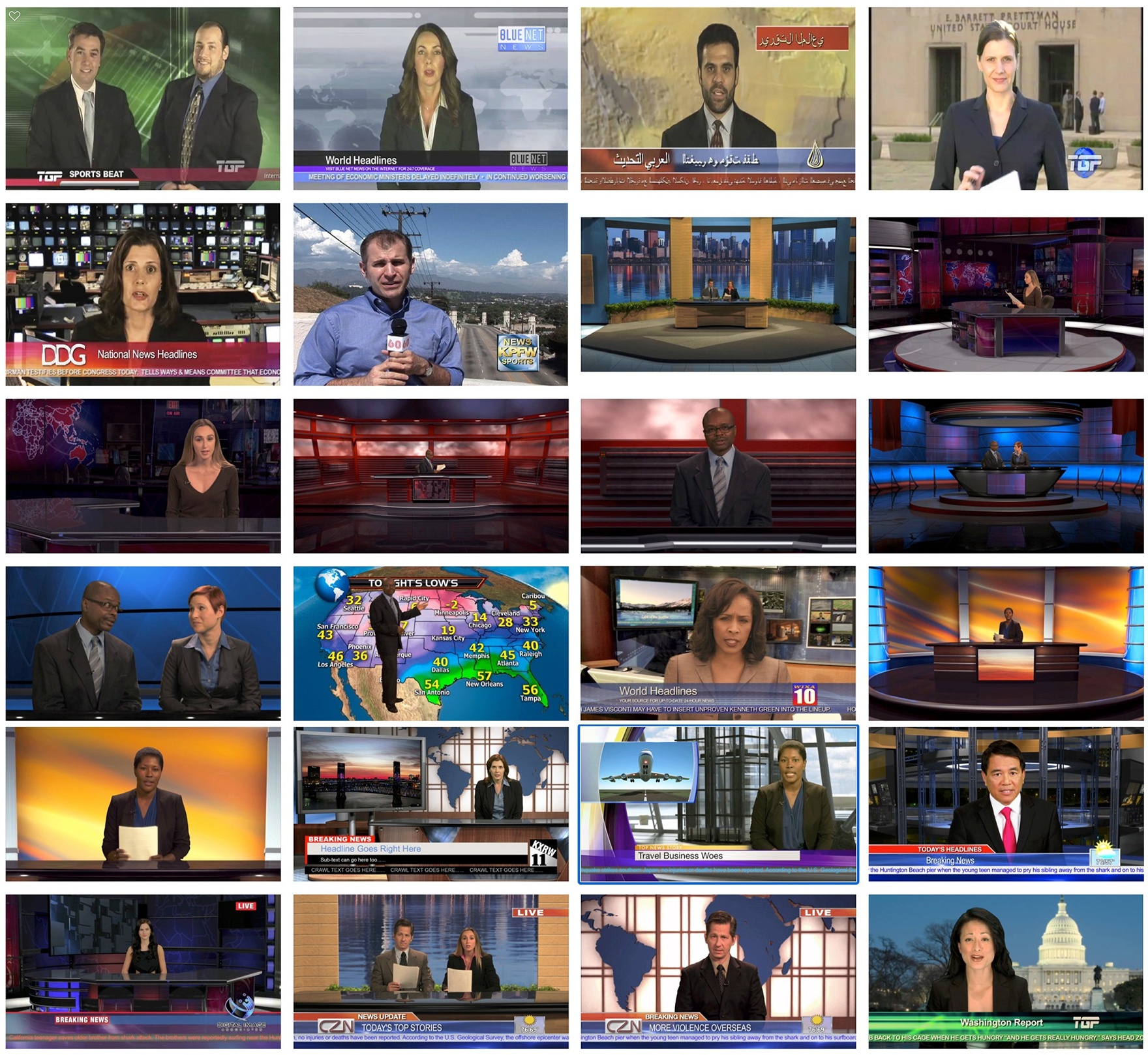 Examples of ND Newscasters